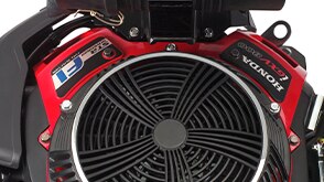 Top view of Honda engine